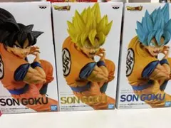 ドラゴンボール超地球育ちのサイヤ人フィギュア 3体セット＋ソフビベジット