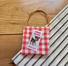 ブライス、リカちゃん♡Bigバッグ 赤ギンガムチェック