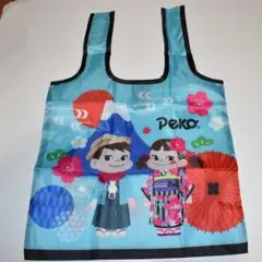【新品未使用・匿名配送】ペコちゃん和柄エコバッグB