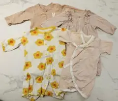 ベビー ロンパース 60cm 4着セット 女の子 保育園 入園準備