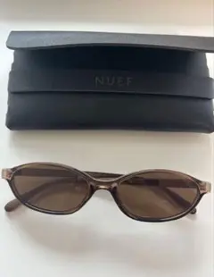 【新品未使用】NUEF サングラス ブラウン ケース・クロス付き