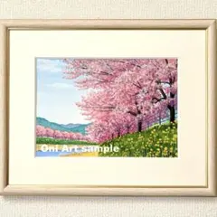 アクリル画　原画　「根尾谷淡墨桜」額縁付　SMサイズ　風景画 アクリル画 原画 「根尾谷淡墨桜」額縁付 SMサイズ 風景画 - メルカリ