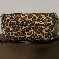 coach コーチ アニマル ヒョウ柄 ショルダーバッグ 収納 アクセントに