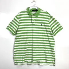 POLO RALPHLAUREN ポロ ラルフローレン 半袖ポロ 黄緑 ロゴ刺繍