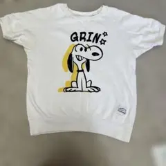 SNOOPY スヌーピー 半袖 スウェット トレーナー ホワイトのサムネイル