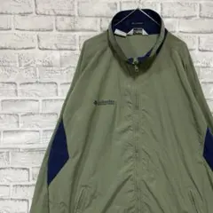 コロンビア　マウンテンパーカー　カーキXL ロゴ刺繍アウトドア1112