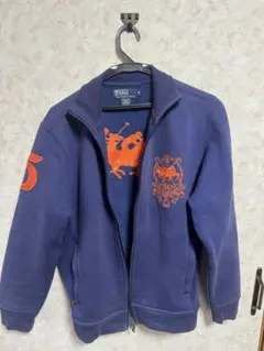 ポロ・ラルフローレン　ジップパーカー　ビンテージ