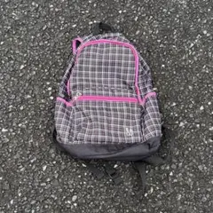 00s 平成 女児 スカル ラメ ピンク バックパック リュック y2k ギャル 