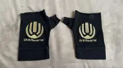 UVERworld グローブ シルバー グッズ レア品 新品未開封 UVERworld グローブ ブラック シルバー ロゴ ライブグッズ