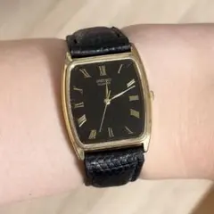 稼働 SEIKO セイコー 80s ヴィンテージ腕時計 タンク スクエア