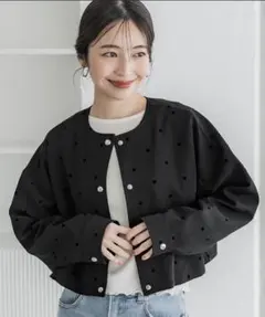 コカ　coca フロッキードットジャケット