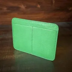《４ポケット／フラットタイプ》レザーカードホルダー（Verde）