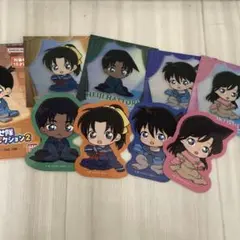 名探偵コナン　ちぢませ隊　ステッカーコレクション2 新一　蘭　平次　和葉