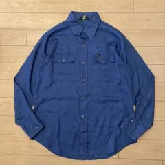 超希少70sンテージ米国製USA製大文字LeeLEEオーバーサイズ ワークシャツ