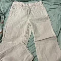 【UNIQLO】 デニムワークパンツ（コットンリネン）