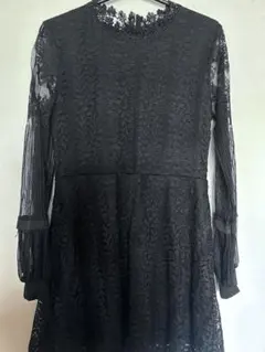 黒レースワンピース　ラウンジ　キャバ　パーティドレス