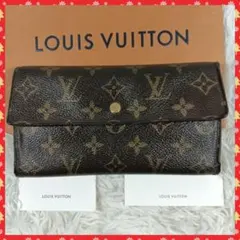 【LOUISVUITTON】ルイヴィトン　長財布　財布　モノグラム　3つ折　✨