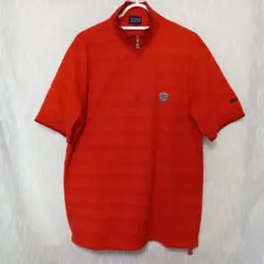 PEARLY GATES ストライプ ハーフジップシャツ S