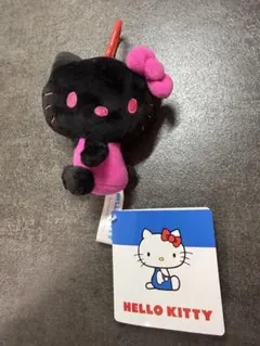 HELLO KITTY ハローキティ　カラビナ付マスコットvol.2（ブラック）