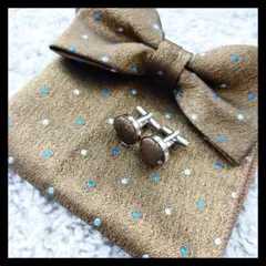 蝶ネクタイ カフス チーフ イベント パーティー 結婚式 セット 1ce