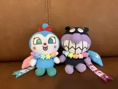 バイキンマン＆コキンちゃん ぬいぐるみキーホルダー まんまるチャームセット