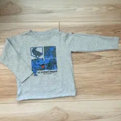 DITTO MARK 恐竜プリント Tシャツ グレー