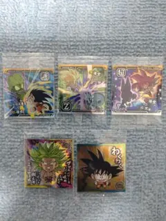 ドラゴンボール シールウエハース　ステッカー 5枚セット