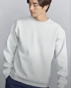 【美品】BEAUTY&YOUTH クレープフリース クルーネックスウェット L