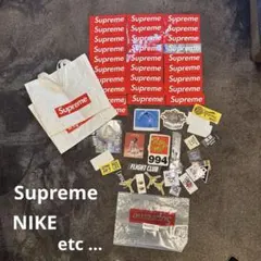 Supreme &各ステッカーとショッパーセット