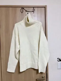 GU ローゲージタートルネックセーター　レディース　size:L