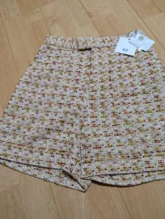 【未使用】SLY　ツイードショートパンツ　Мサイズ　オレンジ