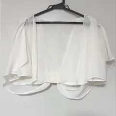 【美品】ASHILL シフォンボレロ Mサイズ アイボリー 結婚式