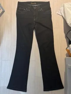 ブーツカットデニム　フレアジーンズ　ブラック　ブラックデニム　平成　y2k