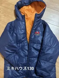 MIKIHOUSE ネイビー オレンジ ダウンコート