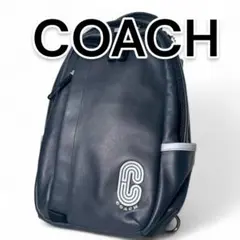 【極美品】COACH ネイビー レザー バック