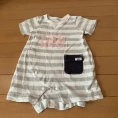 男の子女の子兼用60〜70サイズロンパース