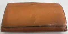 【人気モデル】イルビゾンテ レザー長財布 がま口 キャメル 本革 エイジング