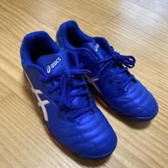 【未使用】asics サッカーシューズ　トレーニングシューズ　22.5　ブルー