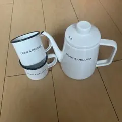 DEAN & DELUCA ホーローケトル、マグカップセット
