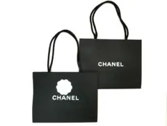 CHANEL　ショッパー　ショップ袋　黒　2点セット