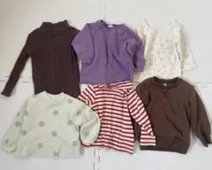 ベビー服 トップス 6点セット トレーナー　セーター　女の子　ロンT