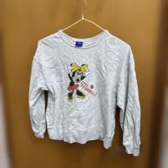 Disney ミニーマウス トレーナー グレー