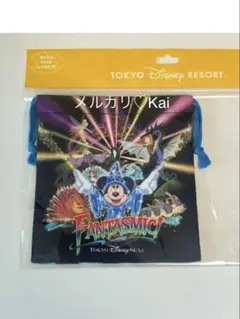 新品未使用　きんちゃく　ファンタズミック　ファンダフルディズニー　20周年