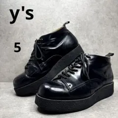 レア！y's for men ヨウジヤマモト　ブラックデミブーツ モンキーブーツのサムネイル