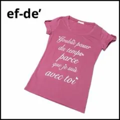 ef-de’ エフデ　半袖Tシャツ　カラーシャツ　プリントシャツ　Mサイズのサムネイル