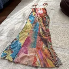 キャミソールロングワンピース リゾートワンピ