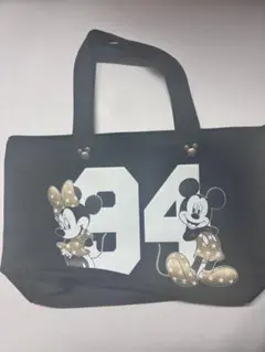 ミッキー ミニー トートバッグ サテン生地 裏地 ピンク 34 ハンドバッグ
