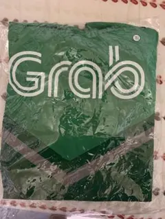 Grab 緑色 ロゴ Tシャツ