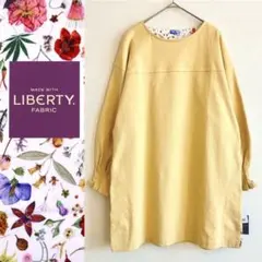 未使用 crafted リバティ フローラルイヴ チュニックワンピース 黄色 M