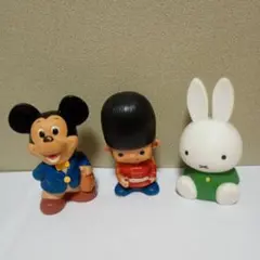 B6196 昭和レトロ ソフビ 貯金箱 富士銀行 ボクちゃん ノベルティ